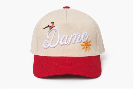 Dame Comme Sunbird Signature Cap – Embroidered Luxury Women's Streetwear Snapback