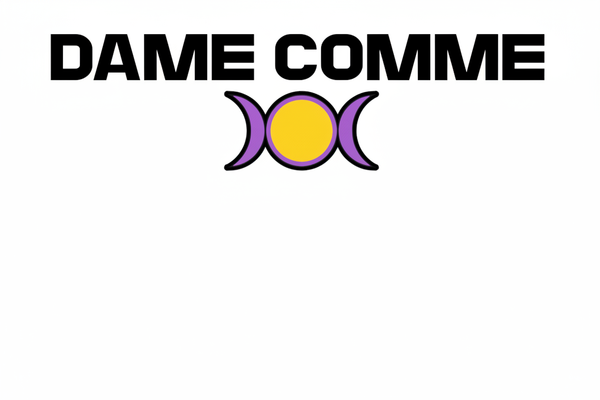 DAME COMME exact design white background